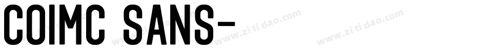 coimc sans字体转换